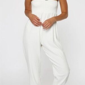 NWT O’Neill Sandy Jumpsuit White XS